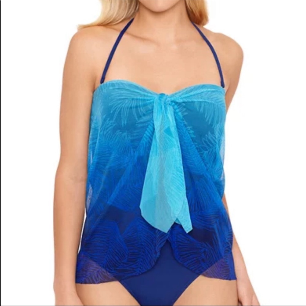 🆕Polo Ralph Lauren Flyaway Halter Ombre Swimsuit